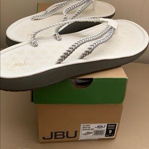 Jambu Shoes - JBU by Jambu ,Key West ,white/grey Sandal Jambu Shoes - JBU by Jambu ,Key West ,white/grey Sandal